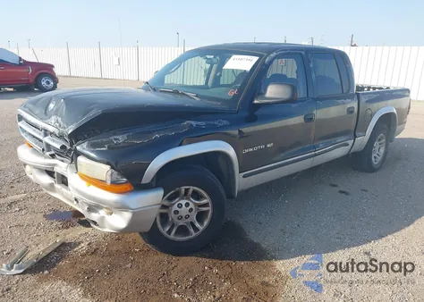 2002 Dodge Dakota Slt from USA, damaged, VIN 1B7HL48N32S522887